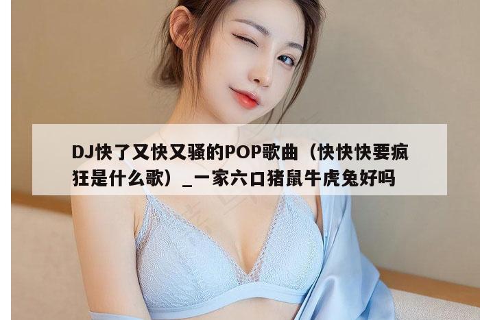 DJ快了又快又骚的POP歌曲（快快快要疯狂是什么歌）_一家六口猪鼠牛虎兔好吗